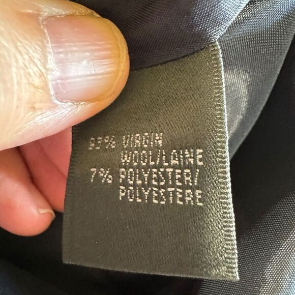 Lafayette 148 Women's Black Metallic Virgin Wool Blend Dress Pants 12 Career - Picture 4 of 8